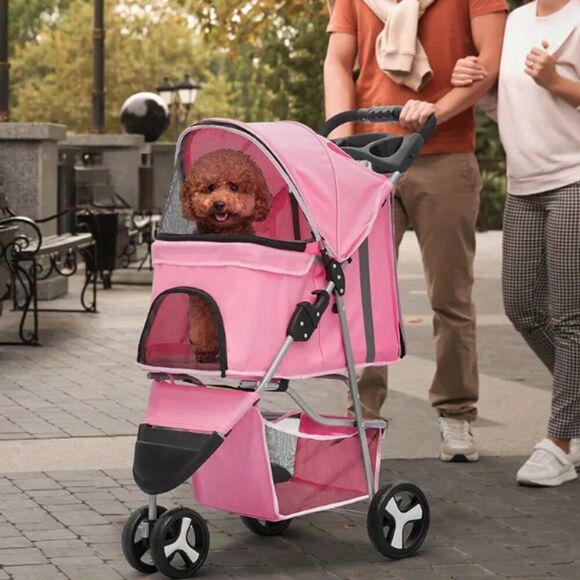 pink Small to Medium dog stroller new in box - Picture 1 of 2